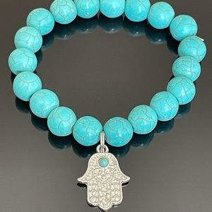 Hand of Fatima Bracelet-(2)black, (2)turquoise, or (2)gray-$20 each